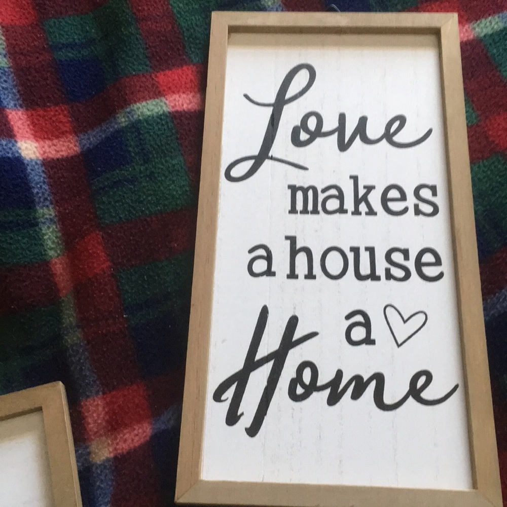 Wooden home signs